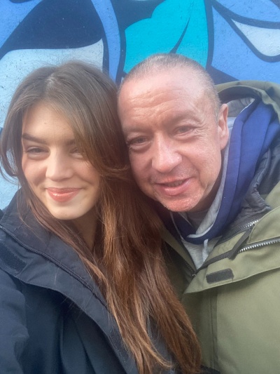 A selfie Paul Kyte took with his daughter Mollyann just after he was told he was cancer free.JPEG